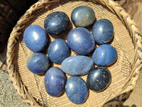 Polished Lazulite Galets x 12 From Madagascar