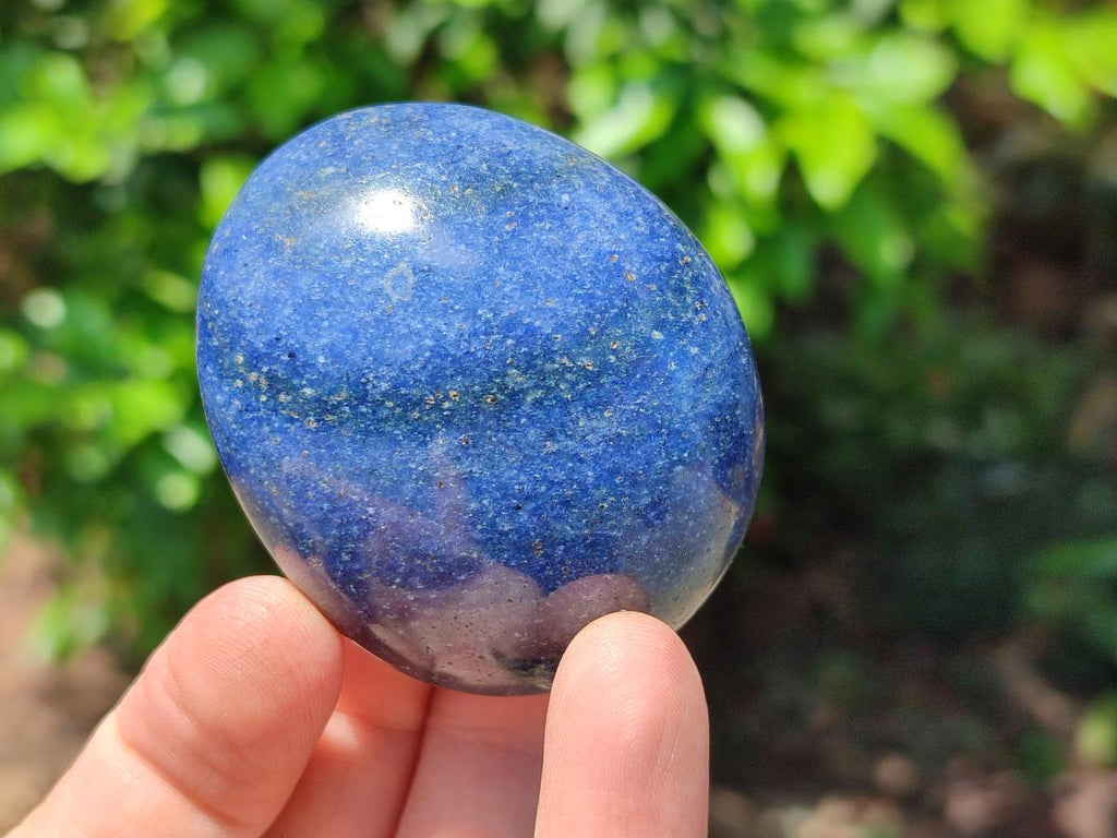 Polished Lazulite Galets x 12 From Madagascar