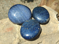 Polished Lazulite Galets x 12 From Madagascar