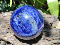 Polished Sodalite Spheres x 2 From Kunene River, Namibia