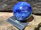 Polished Sodalite Spheres x 2 From Kunene River, Namibia
