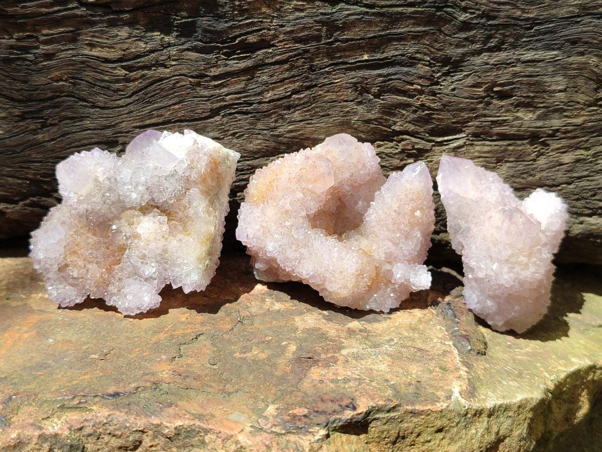 Natural Amethyst and Ametrine Spirit Clusters x12  From Boekenhouthoek, South Africa