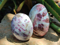 Polished Rubellite Pink Tourmaline Standing Free Forms x 6 From Ambatondrazaka, Madagascar