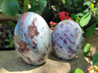 Polished Rubellite Pink Tourmaline Standing Free Forms x 6 From Ambatondrazaka, Madagascar