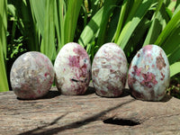 Polished Rubellite Pink Tourmaline Standing Free Forms x 6 From Ambatondrazaka, Madagascar