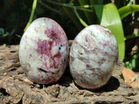 Polished Rubellite Pink Tourmaline Standing Free Forms x 6 From Ambatondrazaka, Madagascar