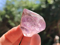 Polished Smokey Amethyst Window Crystals x 20 From Akansobe, Madagascar