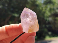 Polished Smokey Amethyst Window Crystals x 20 From Akansobe, Madagascar