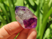 Polished Smokey Amethyst Window Crystals x 20 From Akansobe, Madagascar