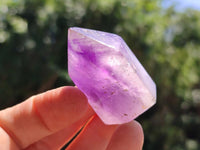 Polished Smokey Amethyst Window Crystals x 20 From Akansobe, Madagascar