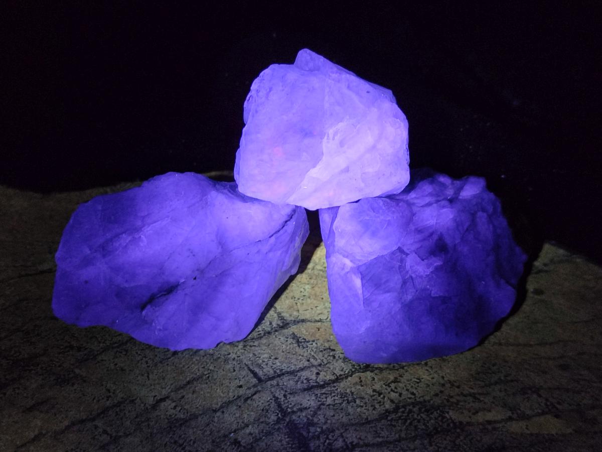 Natural Watermelon Fluorite Cobbed Specimens x 24 From Uis, Namibia