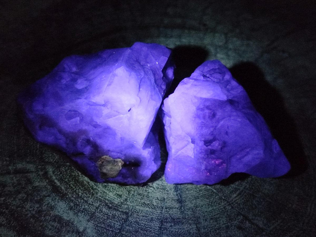 Natural Watermelon Fluorite Cobbed Specimens x 24 From Uis, Namibia