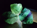 Natural Watermelon Fluorite Cobbed Specimens x 24 From Uis, Namibia