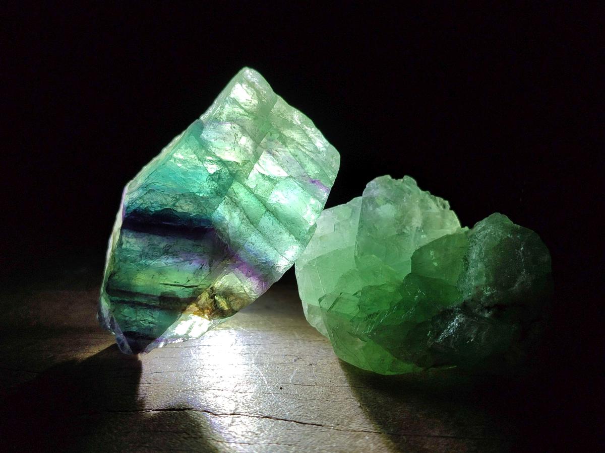 Natural Watermelon Fluorite Cobbed Specimens x 24 From Uis, Namibia