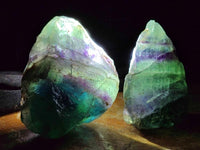 Natural Watermelon Fluorite Cobbed Specimens x 24 From Uis, Namibia