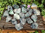 Natural Watermelon Fluorite Cobbed Specimens x 24 From Uis, Namibia