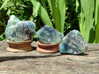 Natural Watermelon Fluorite Cobbed Specimens x 24 From Uis, Namibia