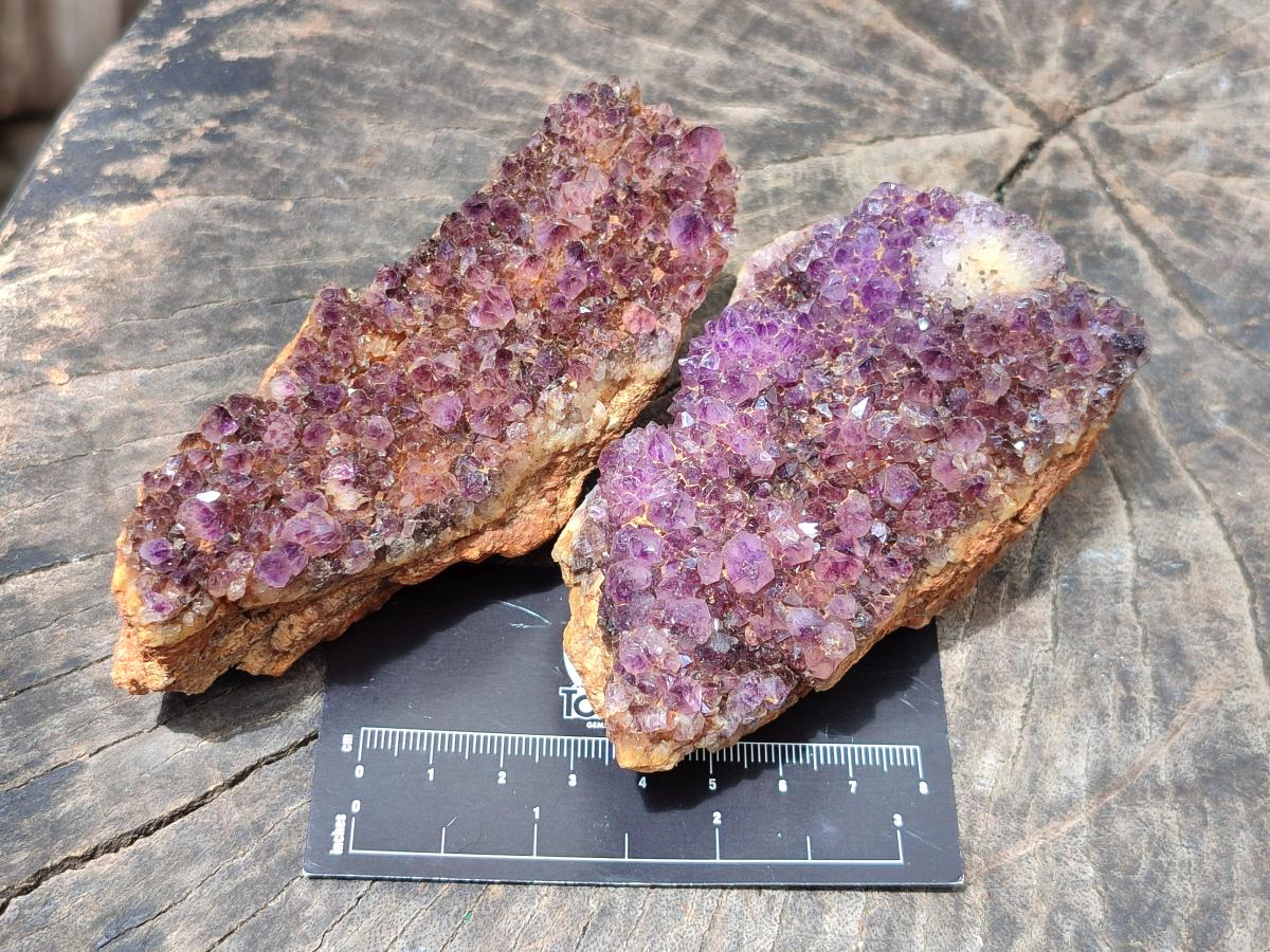 Natural Amethystos Amethyst Clusters x 6 From Kwaggafontein, South Africa