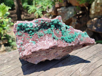 Natural Drusy Coated Ball Malachite with Drusy Quartz On Dolomite Specimen x 1 From Mindingi Mine, Kambove, Congo