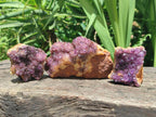 Natural Dark Purple Amethyst Spirit Quartz Clusters x 5 From Boekenhouthoek, South Africa
