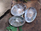 Polished Clear Rock Crystal Galets x 12 From Amoron’i Mania Madagascar