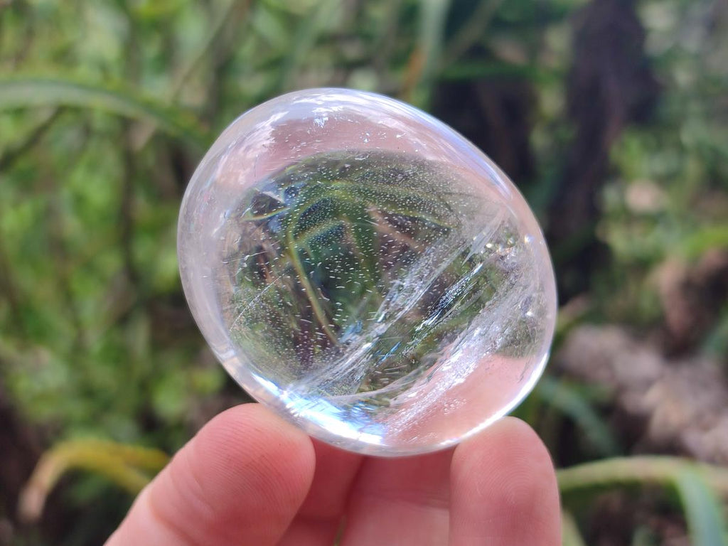 Polished Clear Rock Crystal Galets x 12 From Amoron’i Mania Madagascar