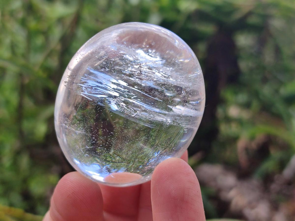 Polished Clear Rock Crystal Galets x 12 From Amoron’i Mania Madagascar