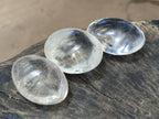 Polished Clear Rock Crystal Galets x 12 From Amoron’i Mania Madagascar