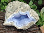 Natural Blue Lace Agate Geode Specimens x 3 From Nsanje, Malawi - Toprock Gemstones and Minerals 