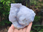 Natural Blue Lace Agate Geode Specimens x 3 From Nsanje, Malawi - Toprock Gemstones and Minerals 