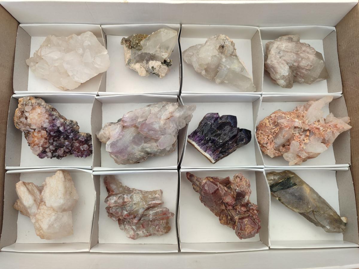Natural Mix Of Multi Mineral Specimens x 12 From Southern Africa