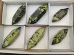 Polished Double Terminated Leopard Stone x 6 From Zimbabwe - Toprock Gemstones and Minerals 