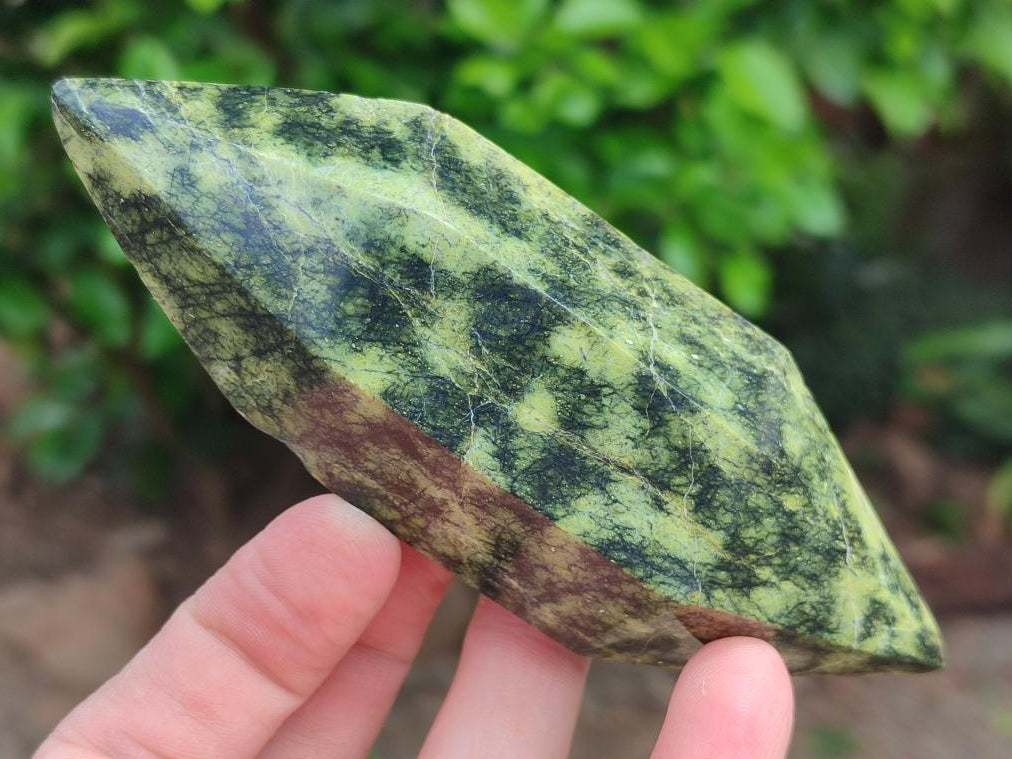 Polished Double Terminated Leopard Stone x 6 From Zimbabwe - Toprock Gemstones and Minerals 