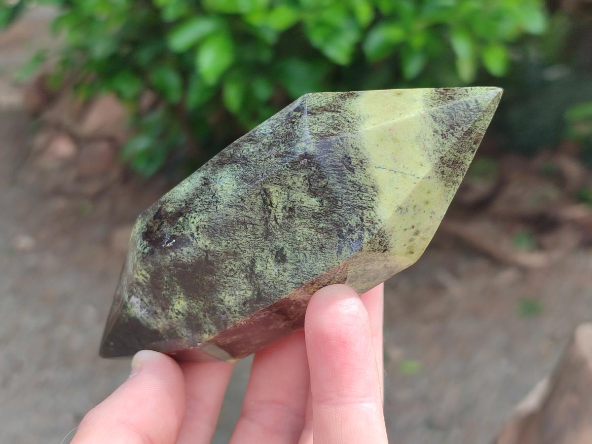 Polished Double Terminated Leopard Stone x 6 From Zimbabwe