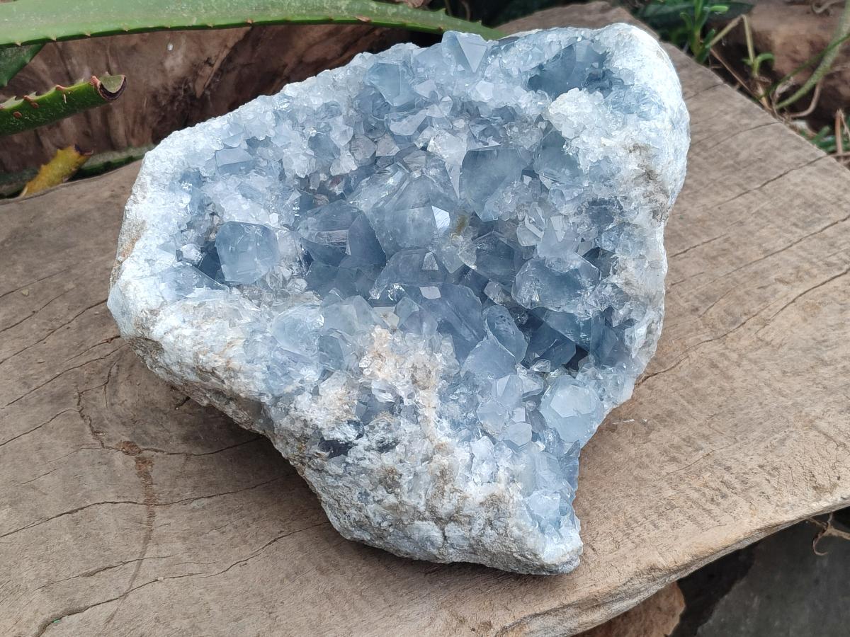 Natural Blue Celestite Geode Specimen x 1 From Sakoany, Madagascar
