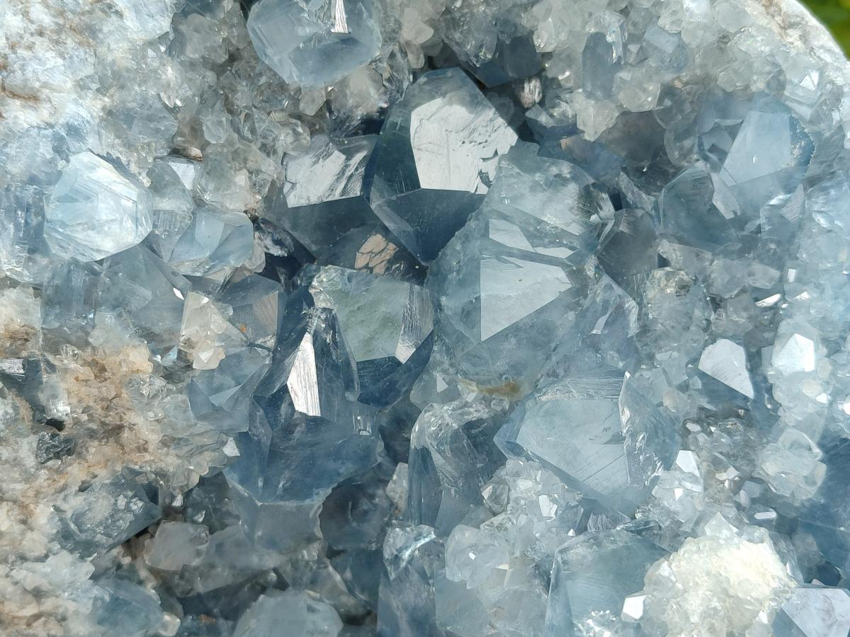 Natural Blue Celestite Geode Specimen x 1 From Sakoany, Madagascar