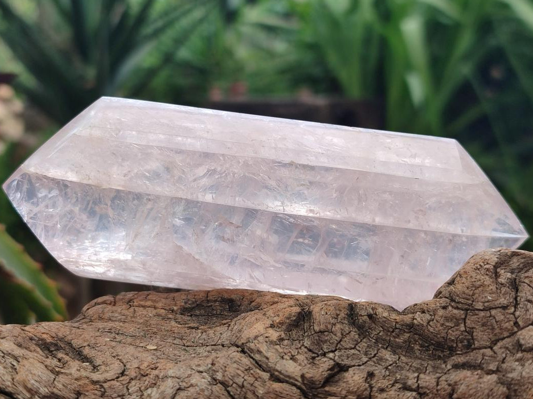 Polished Double Terminated Rose Quartz Crystals x 4 From Madagascar