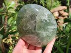 Polished Green Fluorite Standing Free Form x 2 From Madagascar