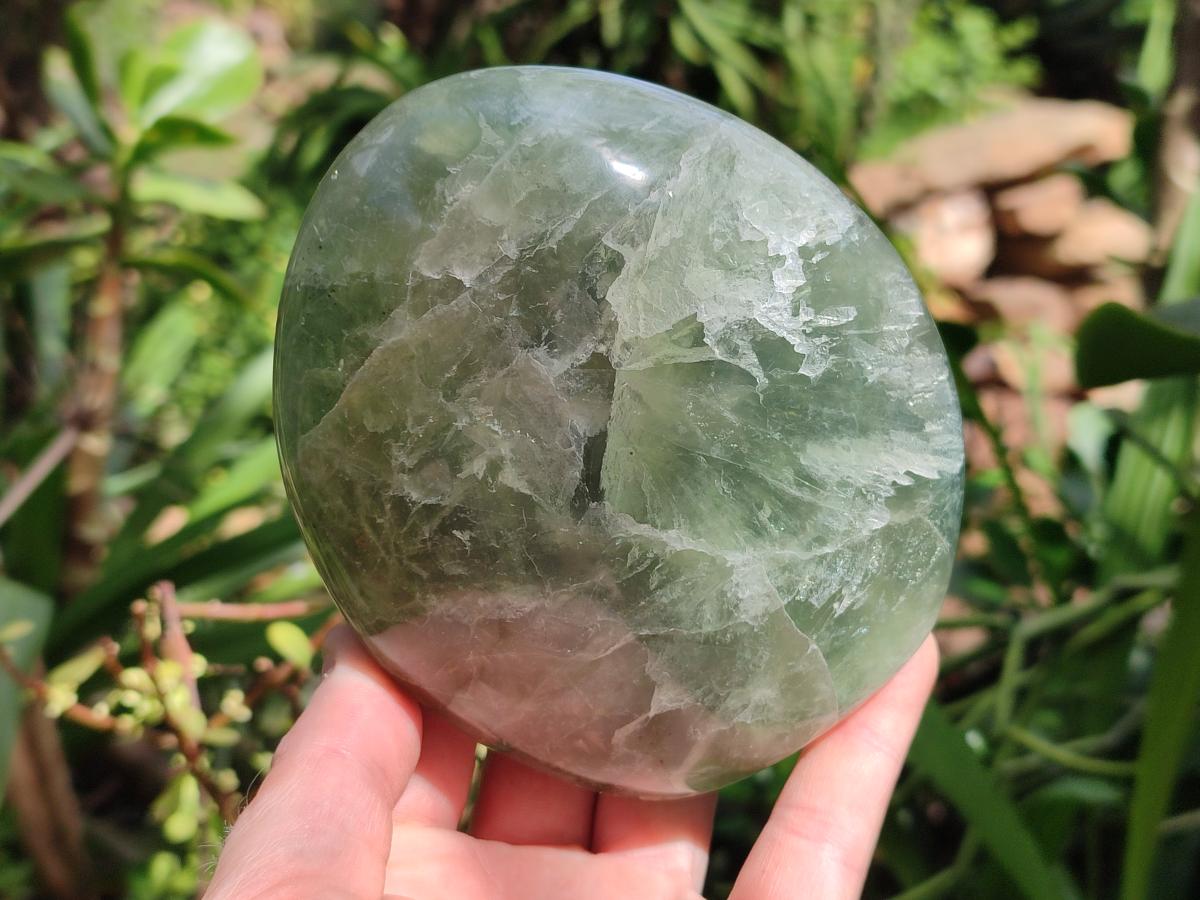 Polished Green Fluorite Standing Free Form x 2 From Madagascar