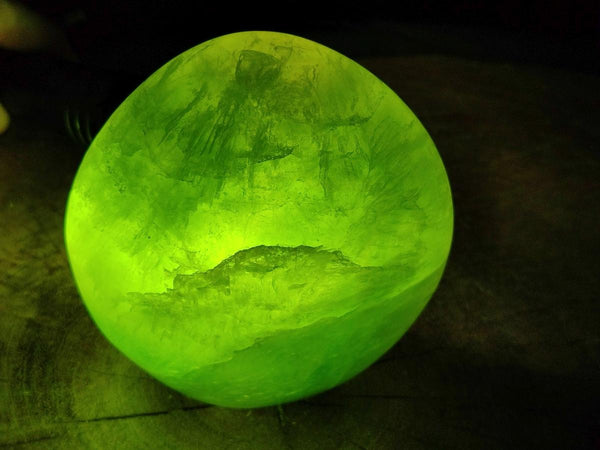 Polished Green Fluorite Standing Free Form x 2 From Madagascar