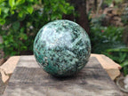 Polished Emerald Mica 'Mutokolite' Sphere x 1 From Mutoko, Zimbabwe