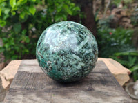 Polished Emerald Mica 'Mutokolite' Sphere x 1 From Mutoko, Zimbabwe