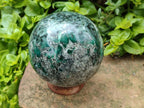 Polished Emerald Mica 'Mutokolite' Sphere x 1 From Mutoko, Zimbabwe