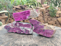 Natural Salrose Cobaltion Dolomite Specimens x 3 From Kakanda, Congo