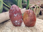 Polished Red Flame Jasper Standing Free Forms x 6 From Madagascar