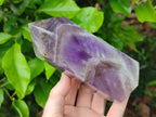 Polished Chevron Amethyst Crystals x 2 From Madagascar