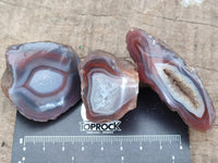 Polished On One Side Red Shashe River Agate Nodules x 70 From Shashe River, Zimbabwe