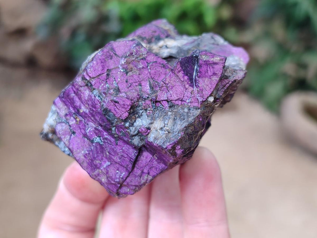 Natural Metallic Purpurite Specimens x 6 From Erongo, Namibia - Toprock Gemstones and Minerals 