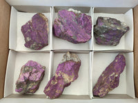 Natural Metallic Purpurite Specimens x 6 From Erongo, Namibia