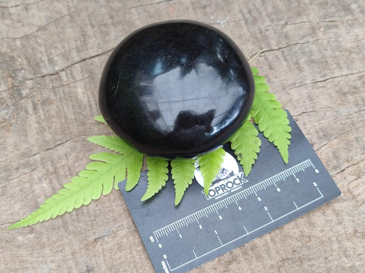 Polished Black Basalt Galets x 12 From Madagascar